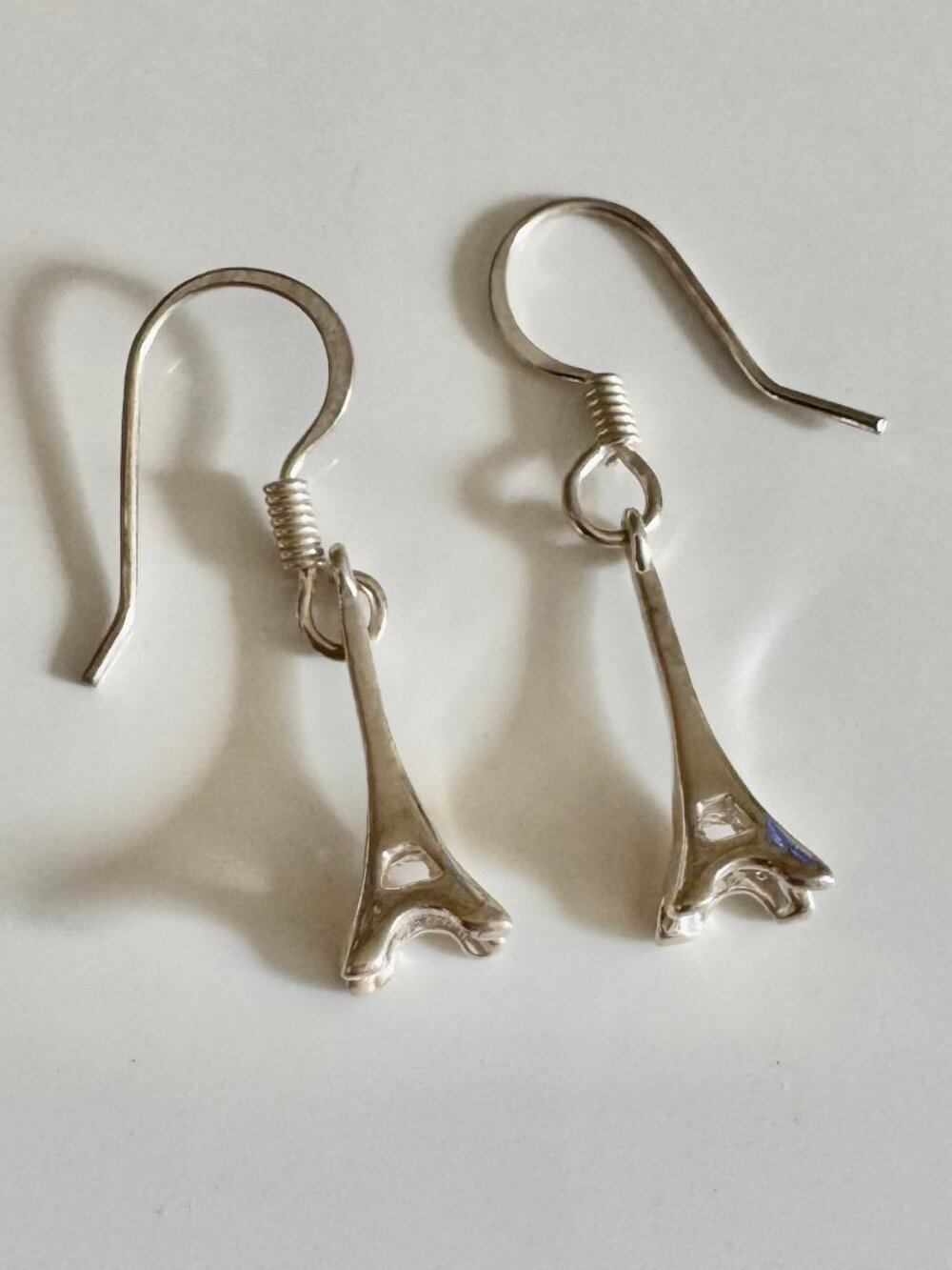 Sterling Silver Eiffel Tower Earrings – Paris Souvenir